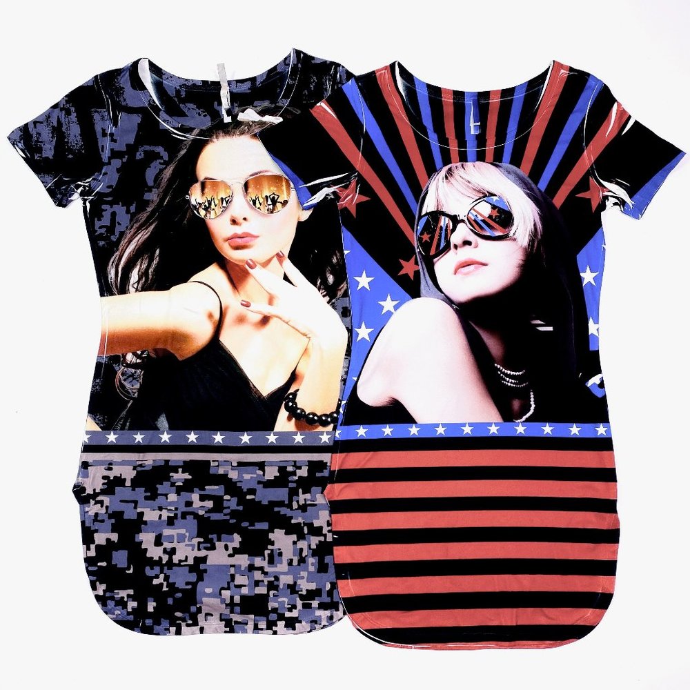 Long Fitted Designed Tees